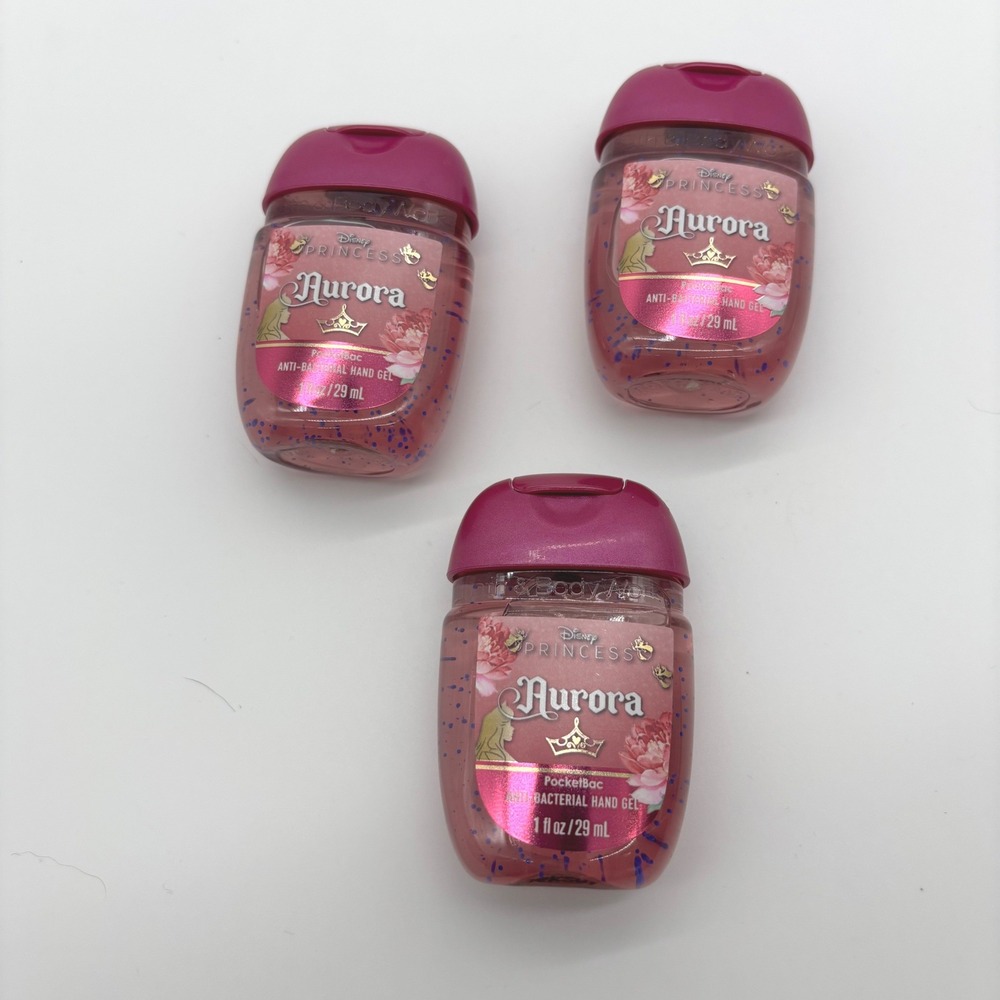 Bath & Body Works Aurora Disney Princess Hand Sanitizer 1 oz Pink Aurora 3 pk - Picture 2 of 3